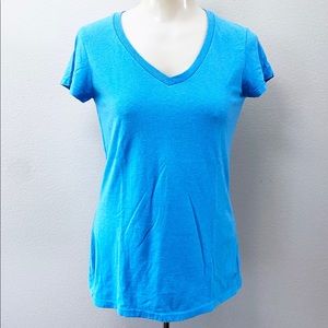 Champion V-Neck Blue Women's Active Wear T-Shirt